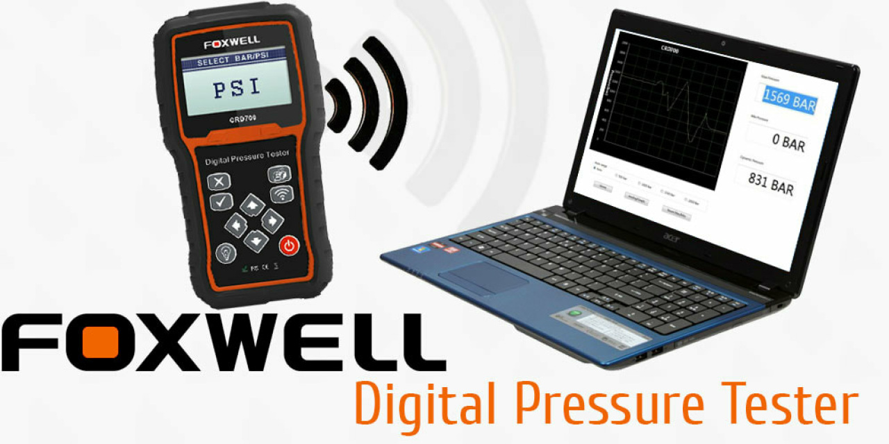Testeur de HAUTE pression numérique Common Rail – Foxwell-CRD700